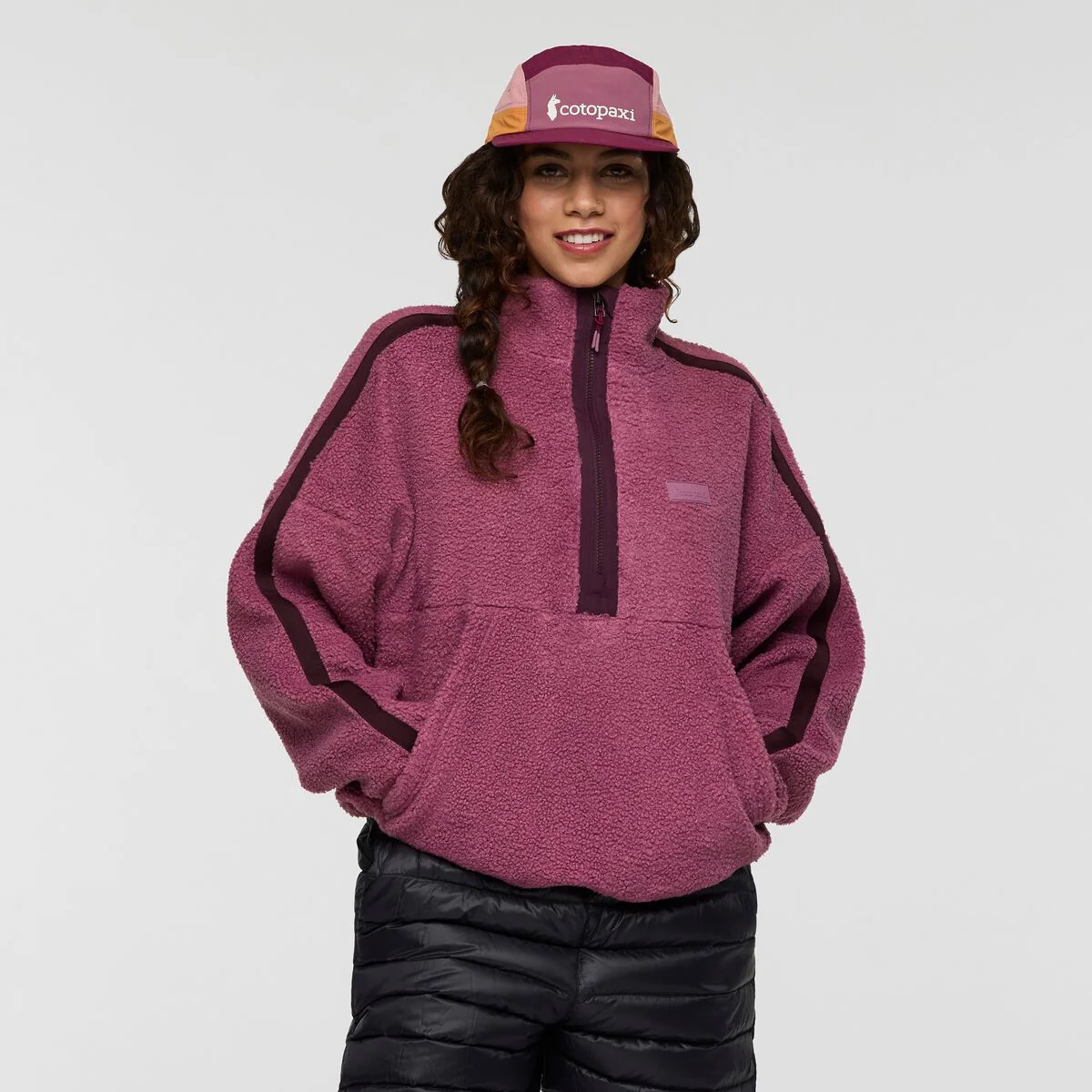 Bacano Fleece Pullover - FIG AND BLACKBERRY - Image 3