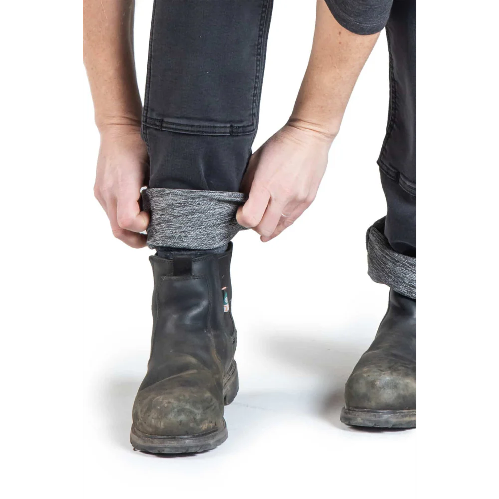 BRITT UTILITY 34"- BLACK THERMAL DENIM - Image 4
