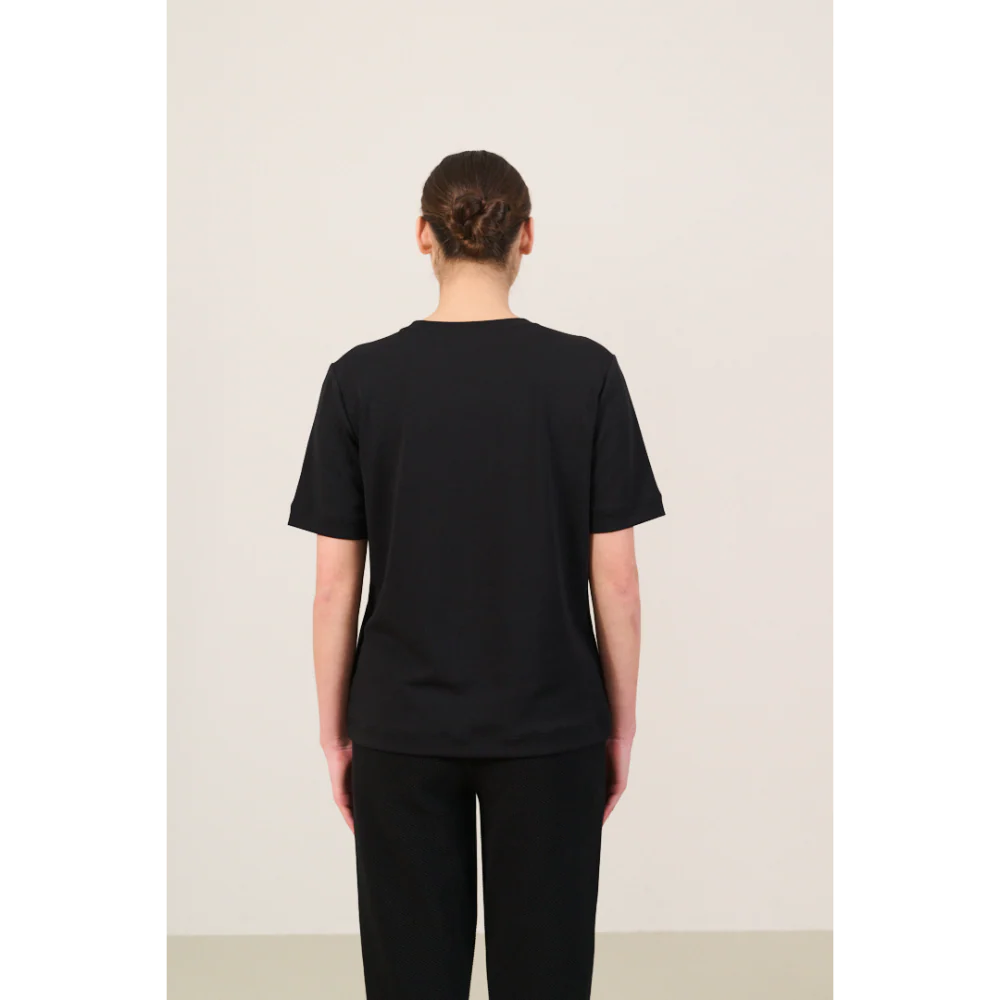 EVA MODAL BLEND SLIM FIT TEE - BLACK - Image 3