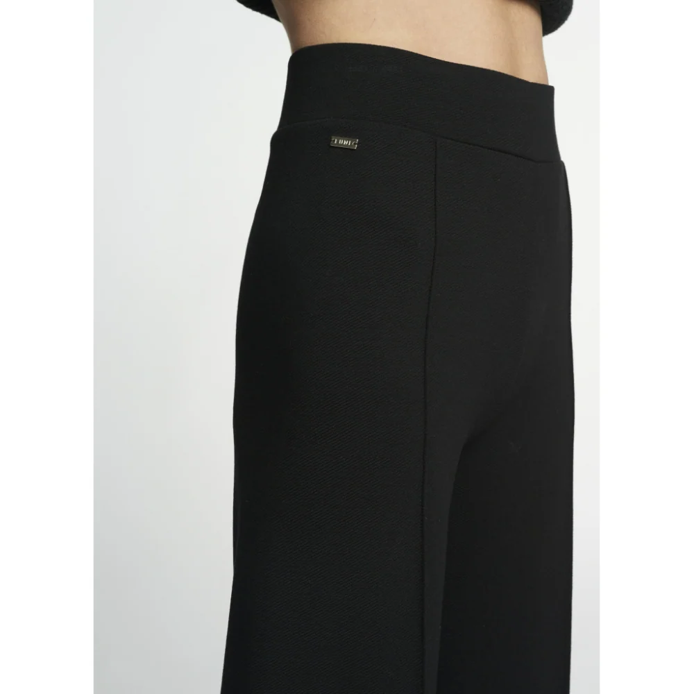 FOREST PINTUCK FLARE PANTS - BLACK - Image 4