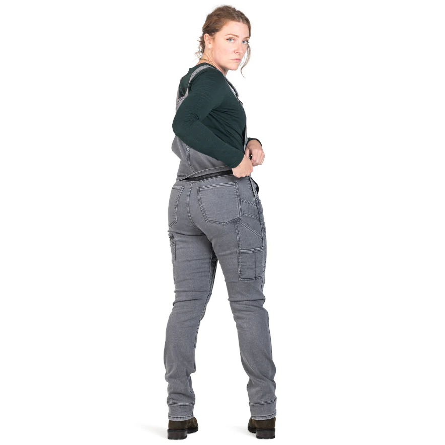 FRESHLEY DROPSEAT 34"- GREY THERMAL DENIM - Image 4