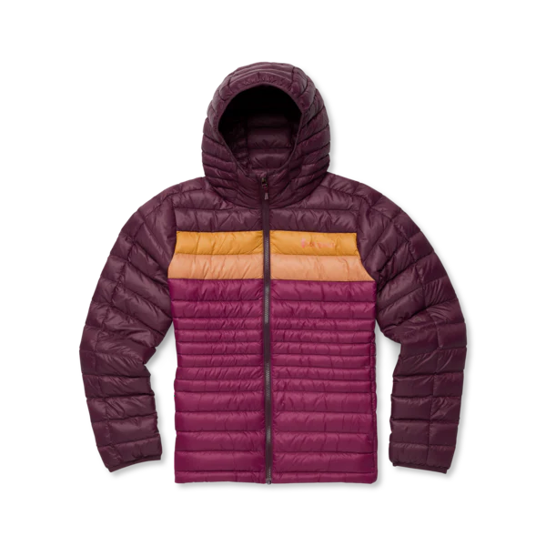 Fuego Down Hooded Jacket - BLACKBERRY AND JAM