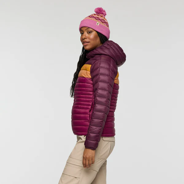 Fuego Down Hooded Jacket - BLACKBERRY AND JAM - Image 8