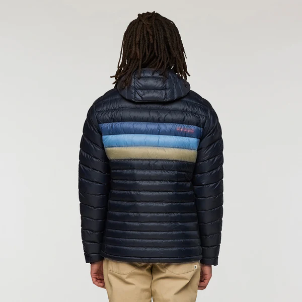 Fuego Down Hooded Jacket - CARBON STRIPES - Image 7