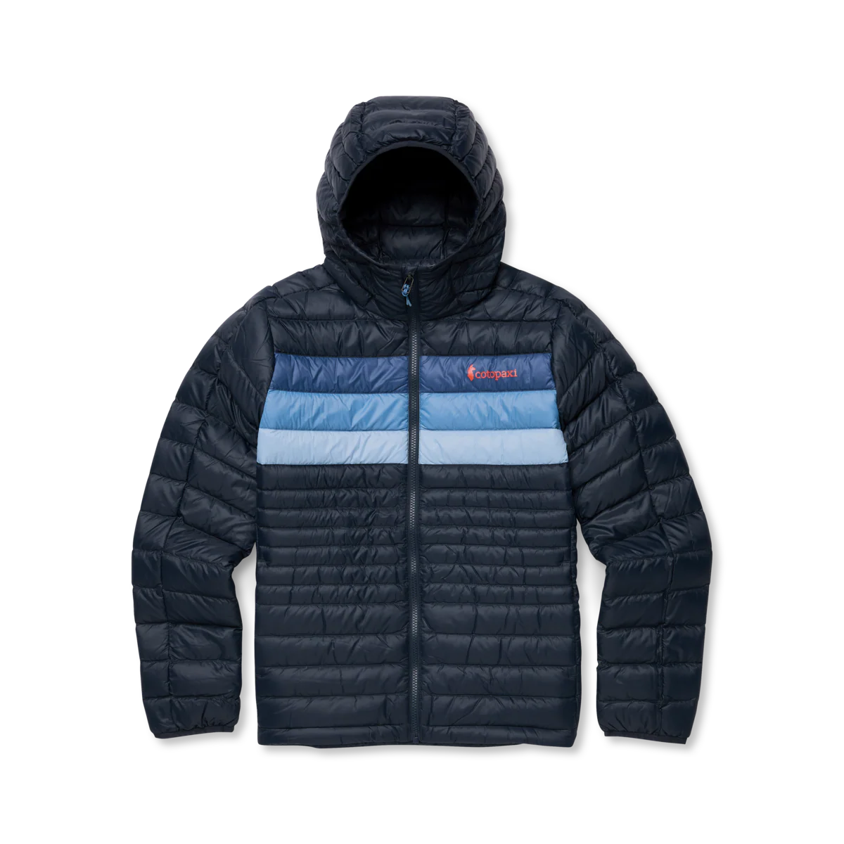 Fuego Down Hooded Jacket - CARBON STRIPES
