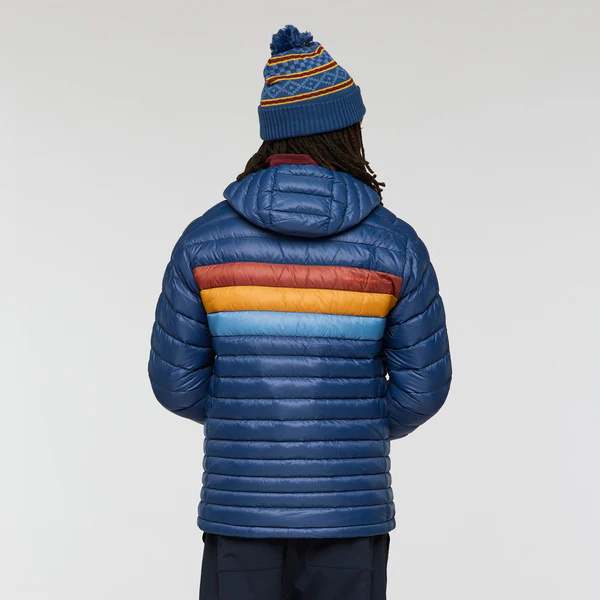 Fuego Down Hooded Jacket - DEEP SEA STRIPES - Image 6
