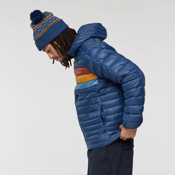 Fuego Down Hooded Jacket - DEEP SEA STRIPES - Image 7