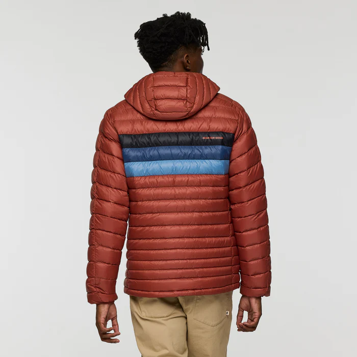 Fuego Down Hooded Jacket - NUTMEG STRIPES - Image 3
