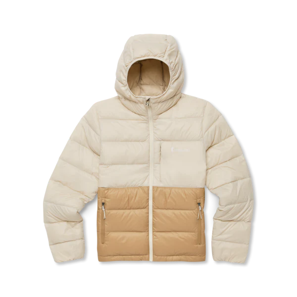 Fuego Max Down Hooded Jacket - CREAM AND KHAKI - Image 4
