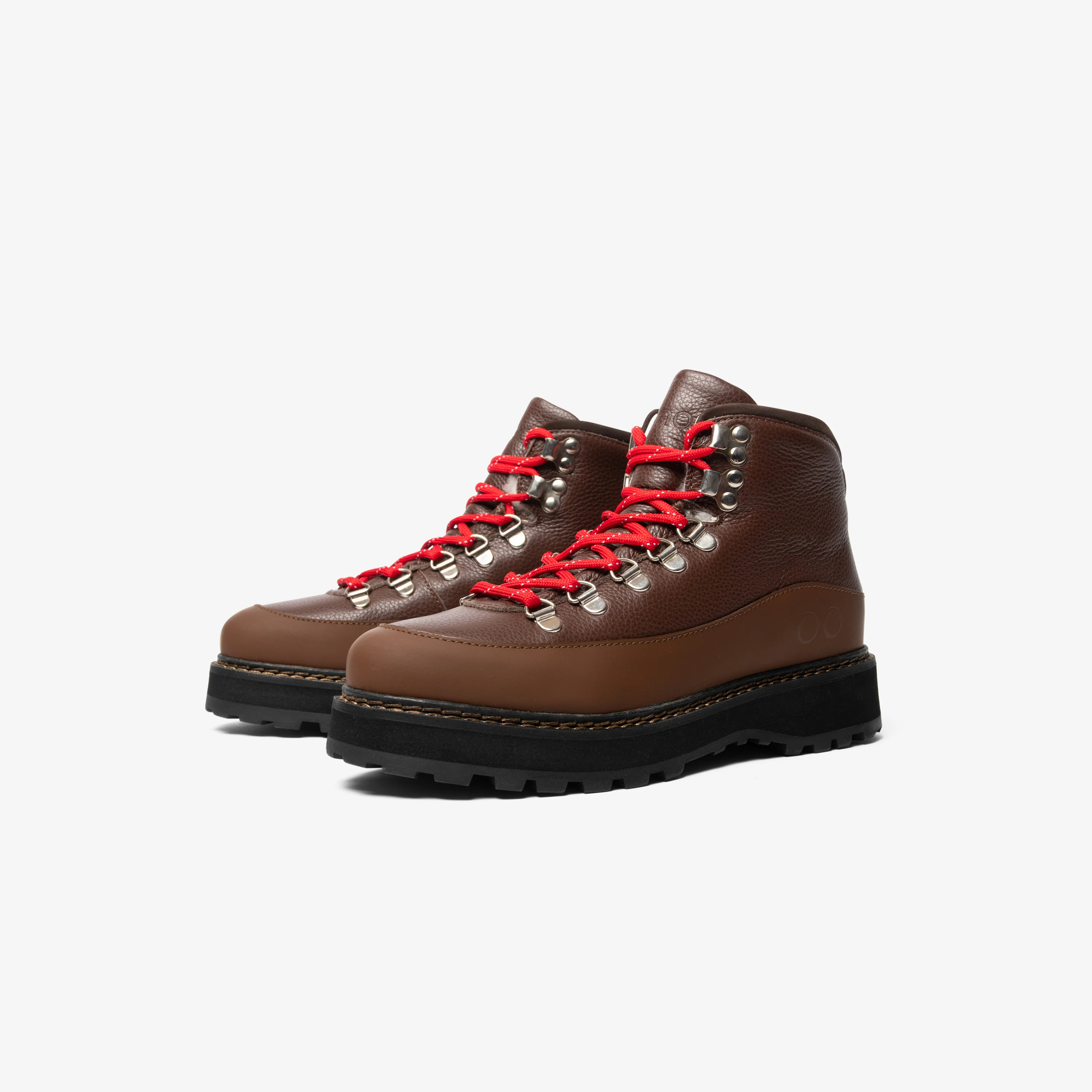 HIKING CORE CAP GRAINED LEATHER SHEARLING LINED W - CHOCOLATE BLACK