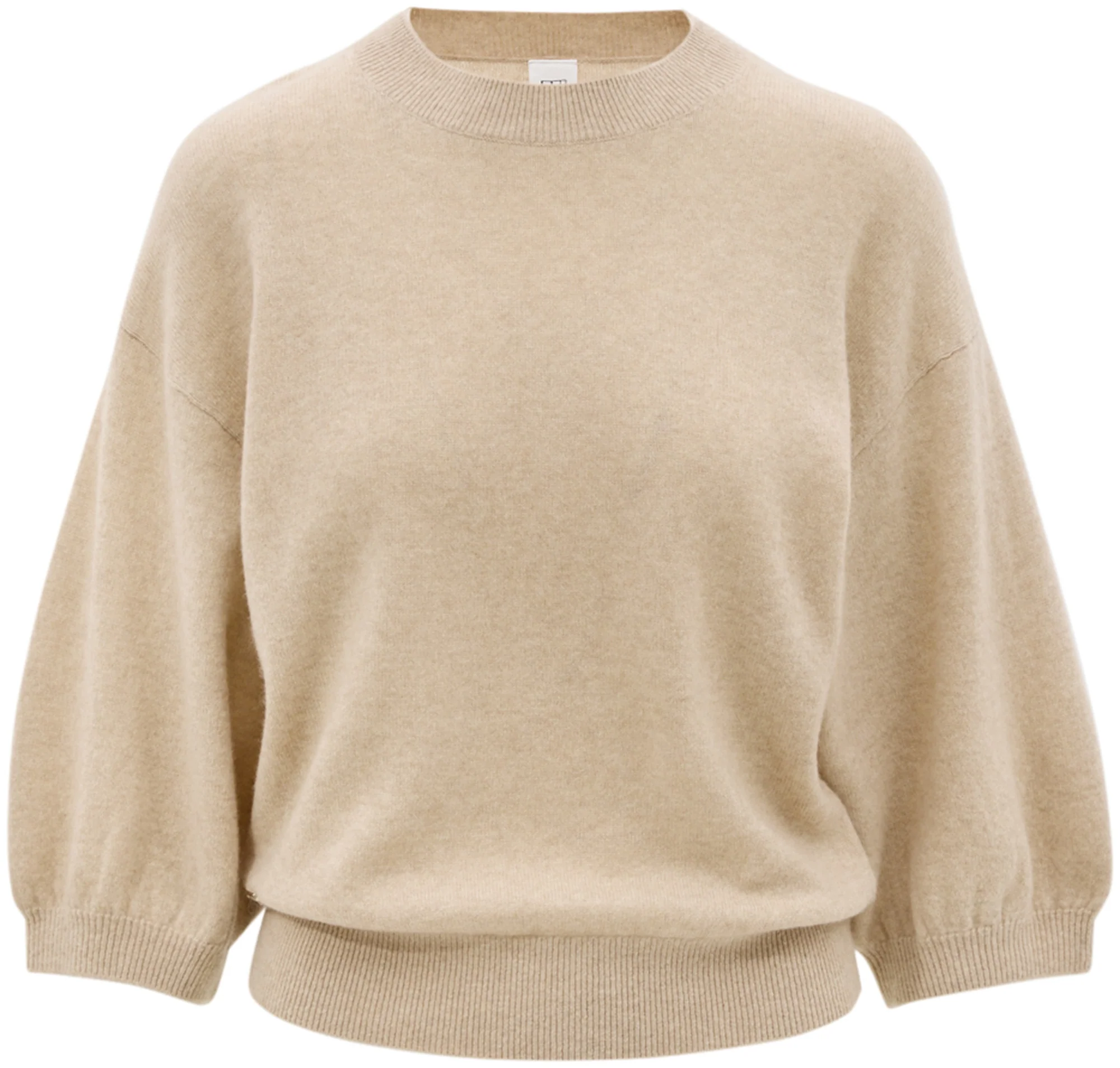 LANA CASHMERE SWEATER - BEIGE MELANGE