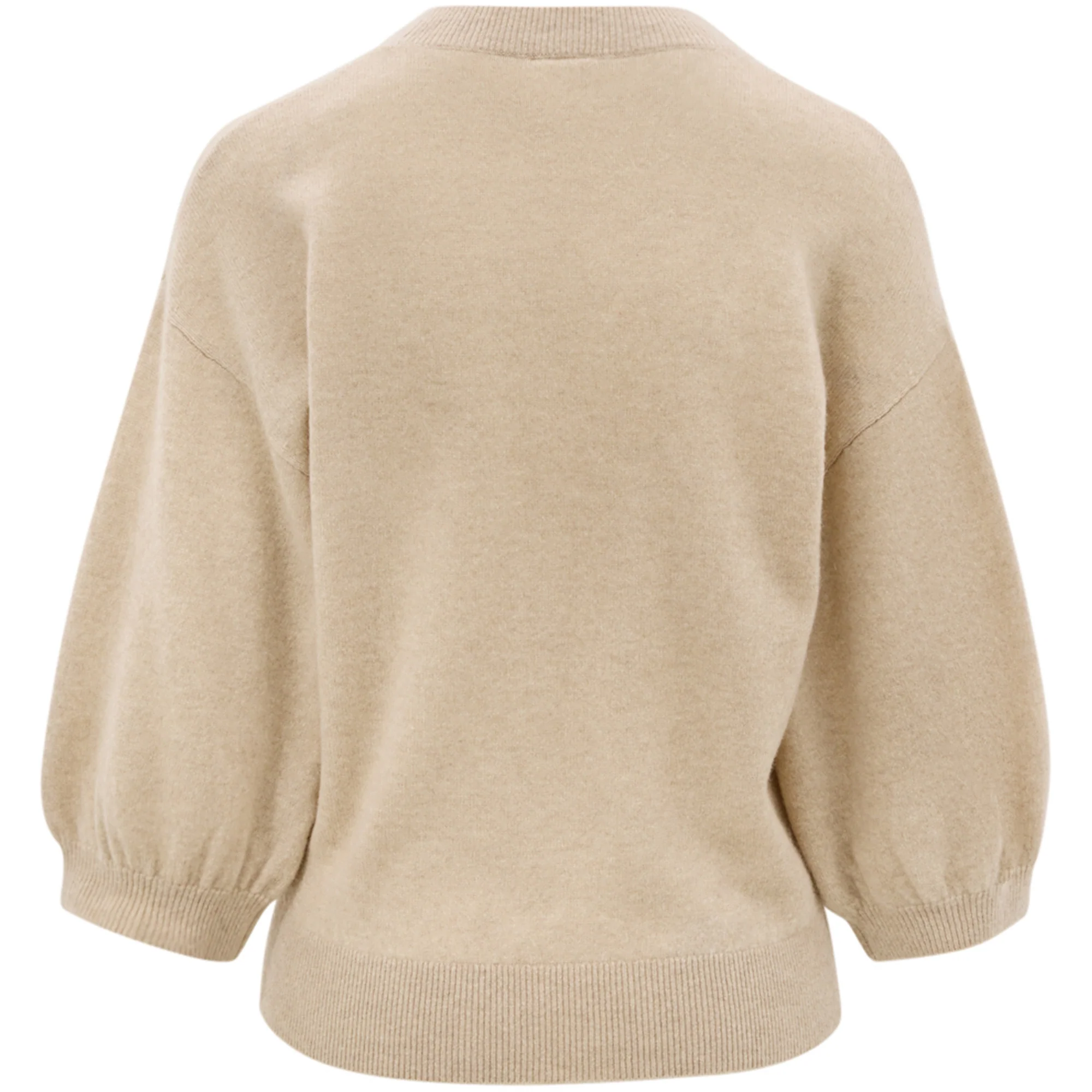 LANA CASHMERE SWEATER - BEIGE MELANGE - Image 3