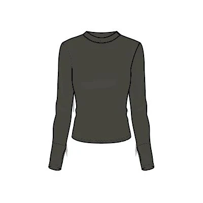MAIA MICROMODAL SOFT RIB LONGSLEEVE - DEEP MOSS