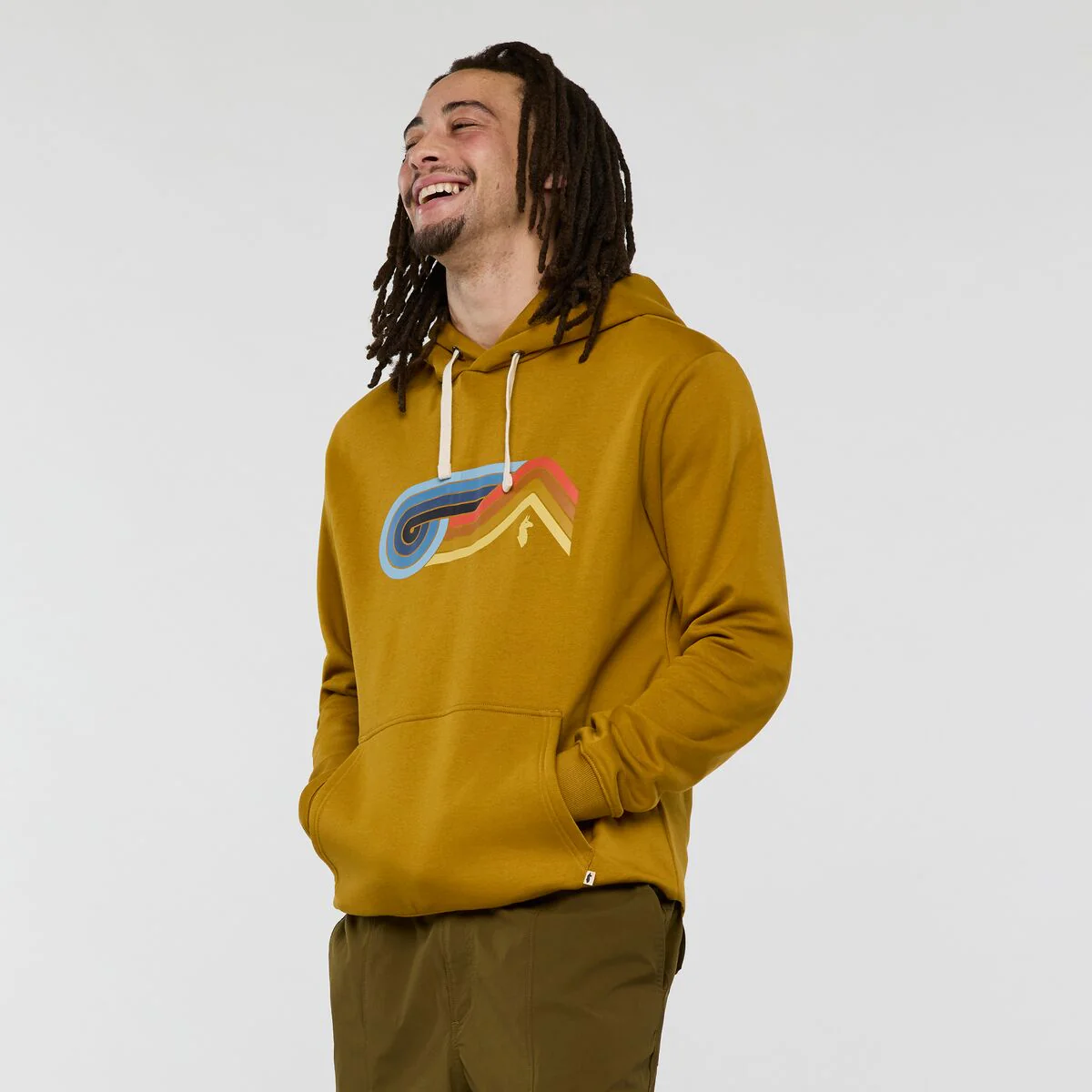 Melting Sunset Pullover Hoodie - BRONZE - Image 3