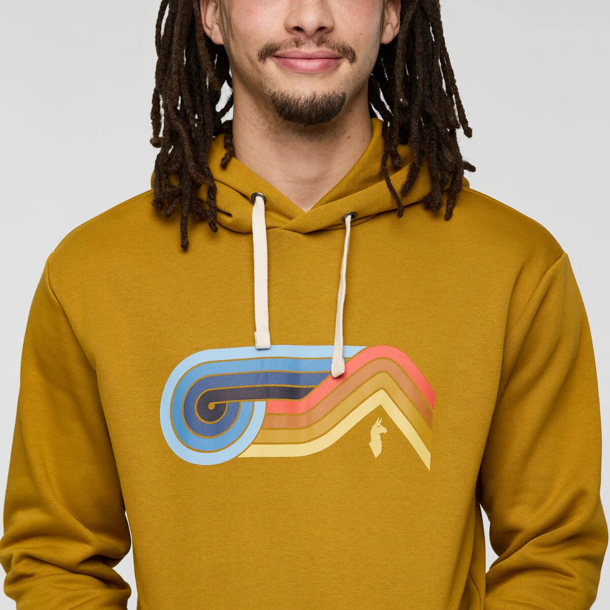 Melting Sunset Pullover Hoodie - BRONZE - Image 6