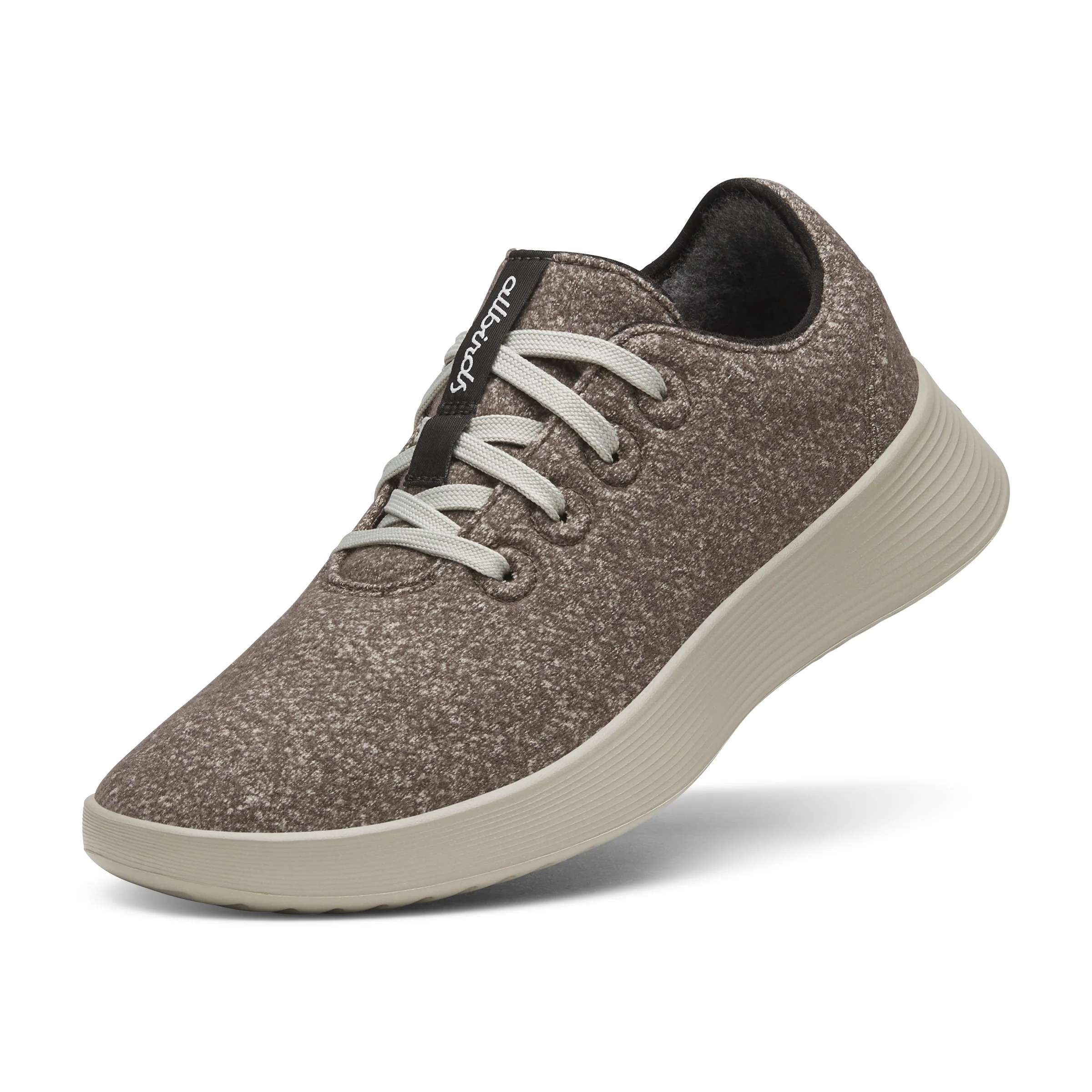 MENS WOOL RUNNER GO - RUSTIC BROWN (WTHRD GRY) - Image 2