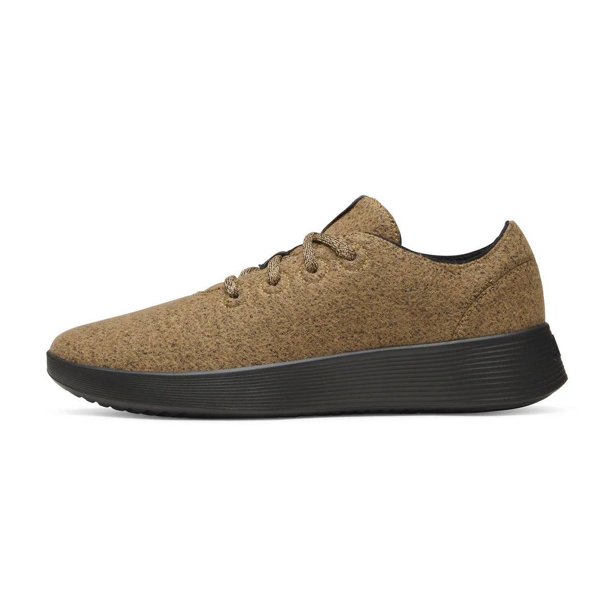 MENS WOOL RUNNER GO - STONY BEIGE (DARK GREY)