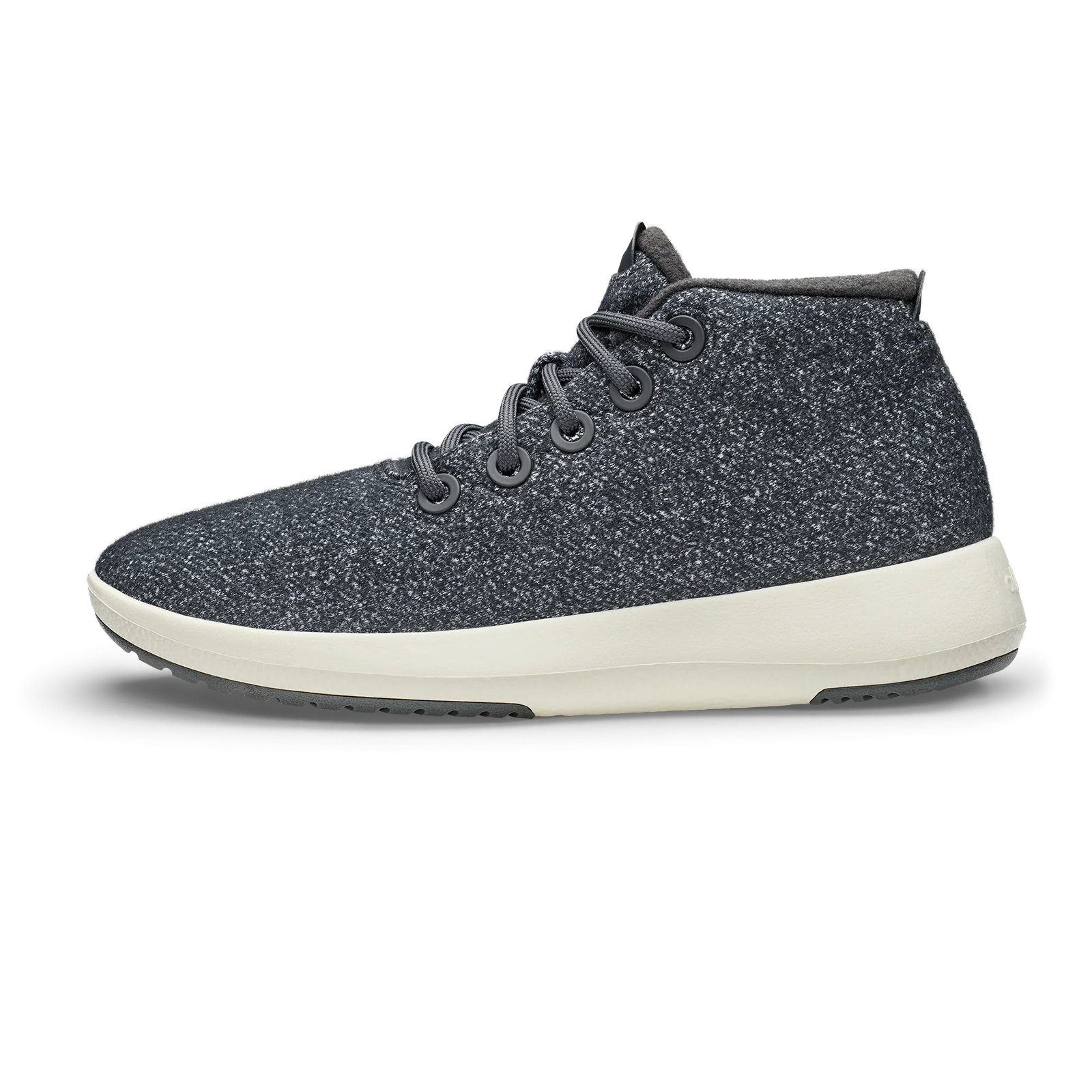 MENS WOOL RUNNER-UP MIZZLES - DARK GREY (NATURAL WHITE) - Image 2