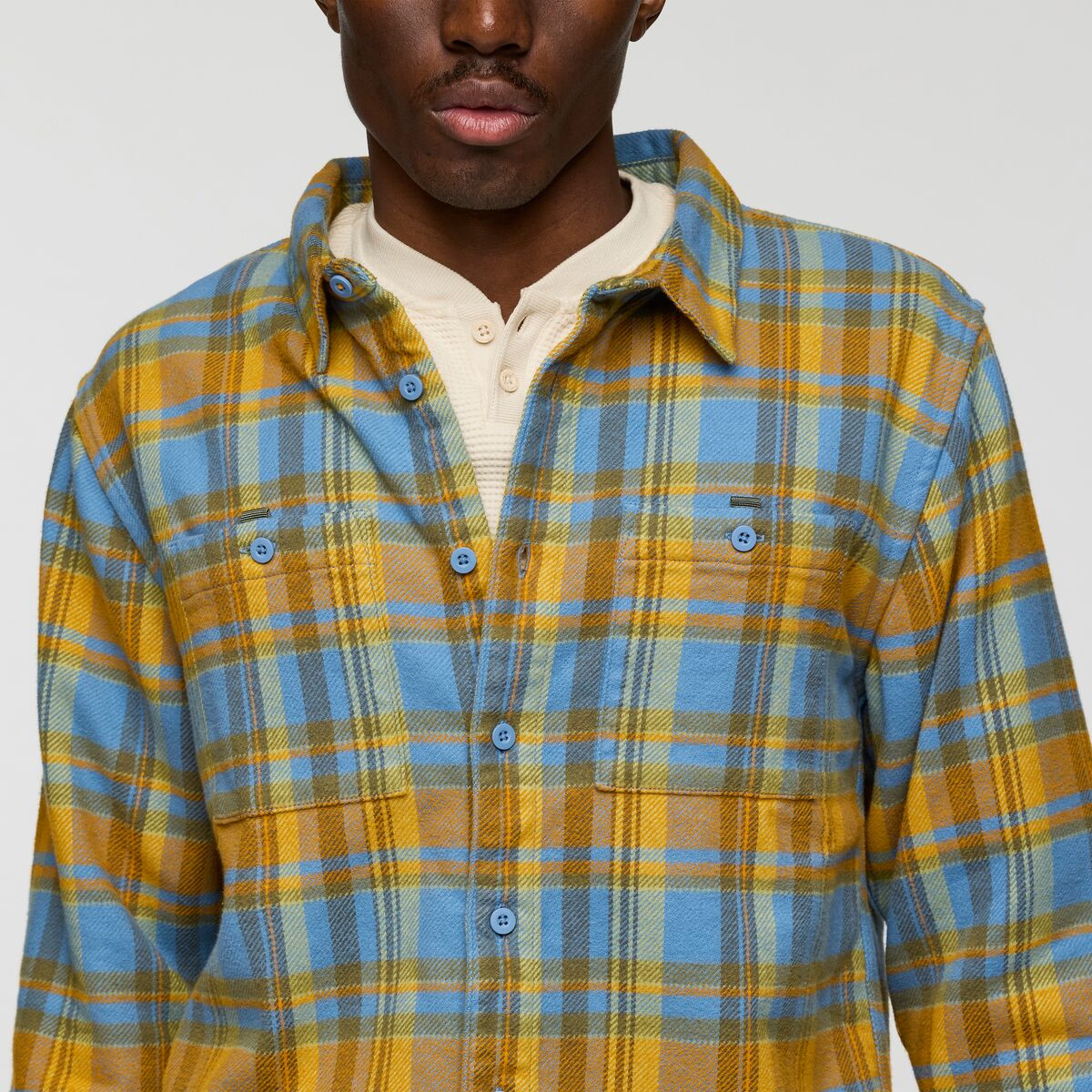 Mero Organic Flannel Shirt - FJORD AND SEED PLAID - Image 4