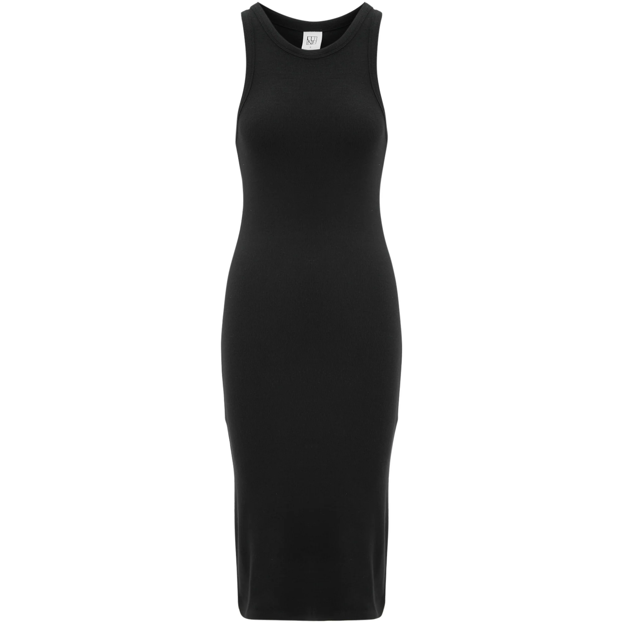 MILA LOGO SOFT DRESS - BLACK