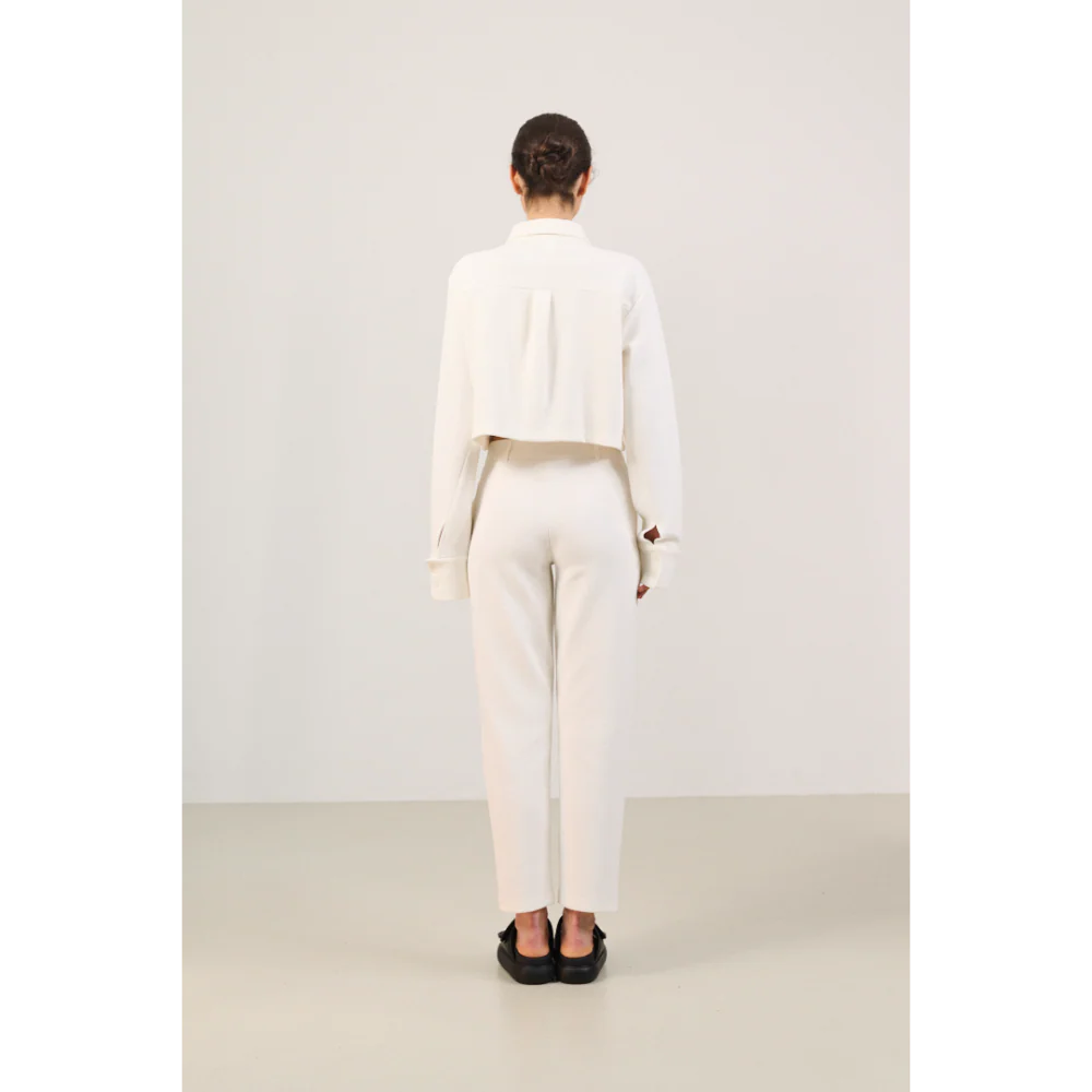 MOON CLASSIC SHORT BLOUSE - MARSHMELLOW - Image 3