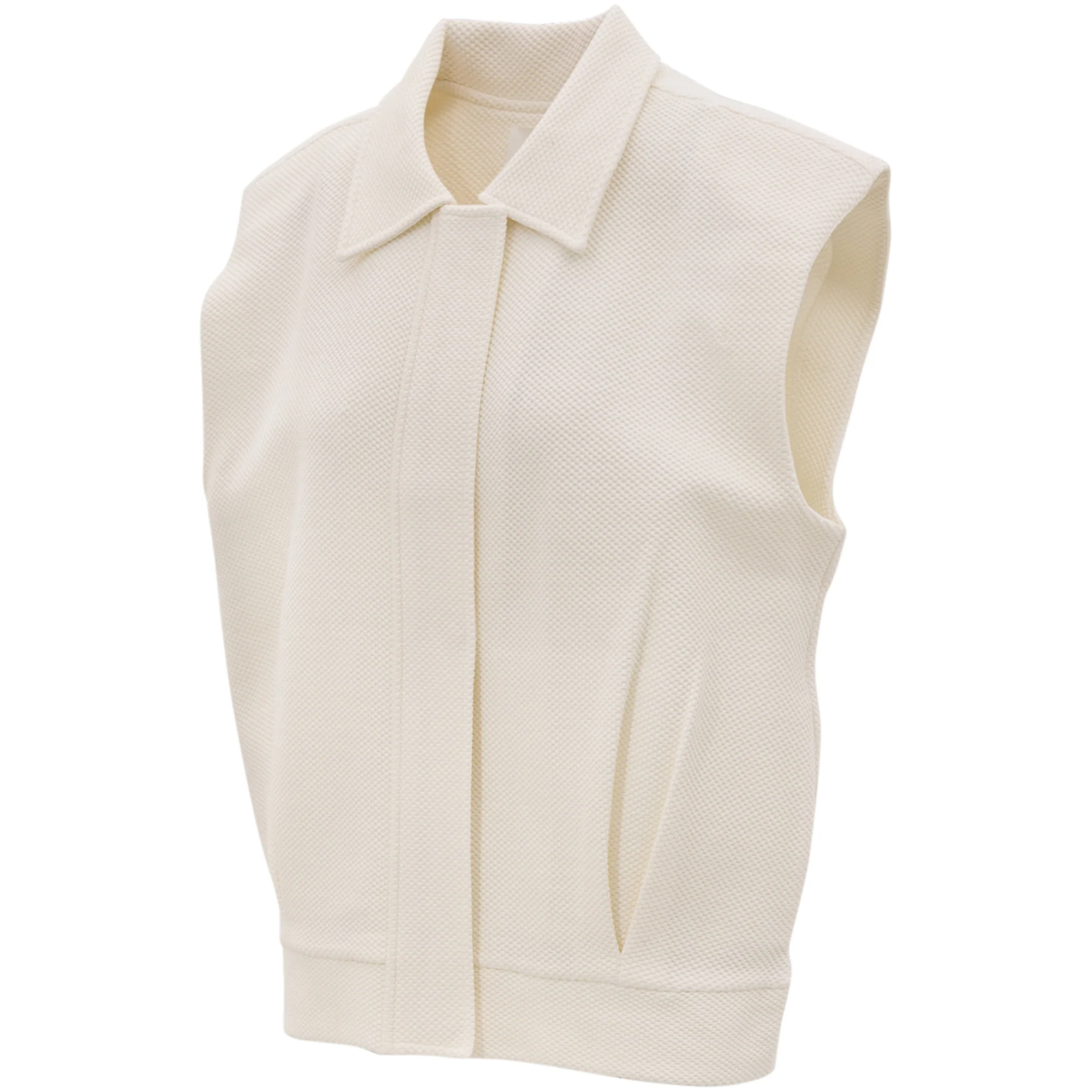 MOON CLASSIC SLEEVELESS JACKET - MARSHMELLOW - Image 2