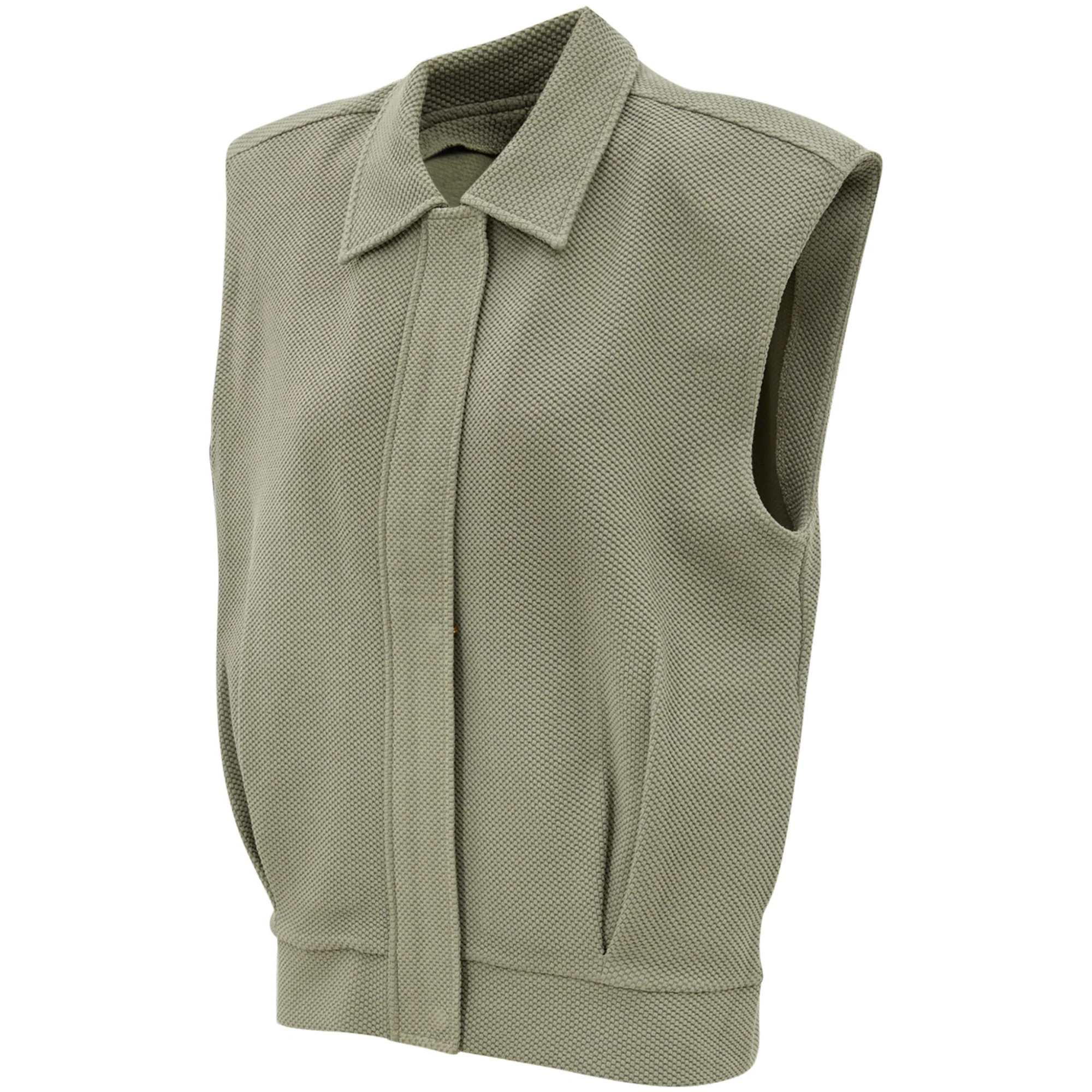 MOON CLASSIC SLEEVELESS JACKET - OLIVE - Image 2