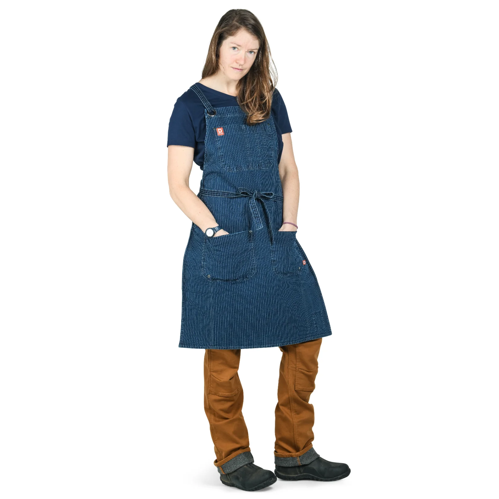 OBANA LONG APRON - WABASH STRIPE - Image 2