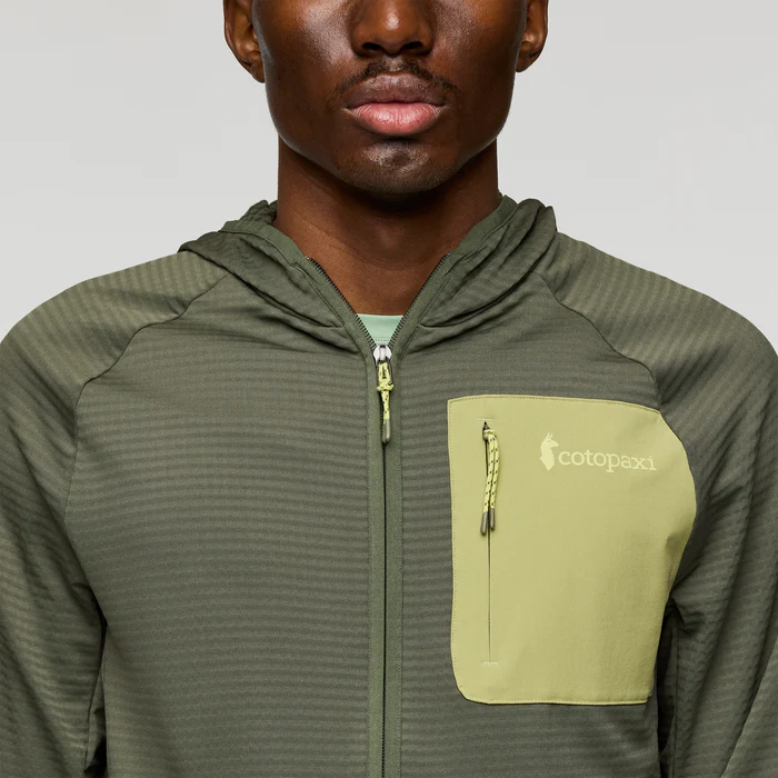 Otero Fleece Full-Zip Hooded Jacket - FATIGUE - Image 4