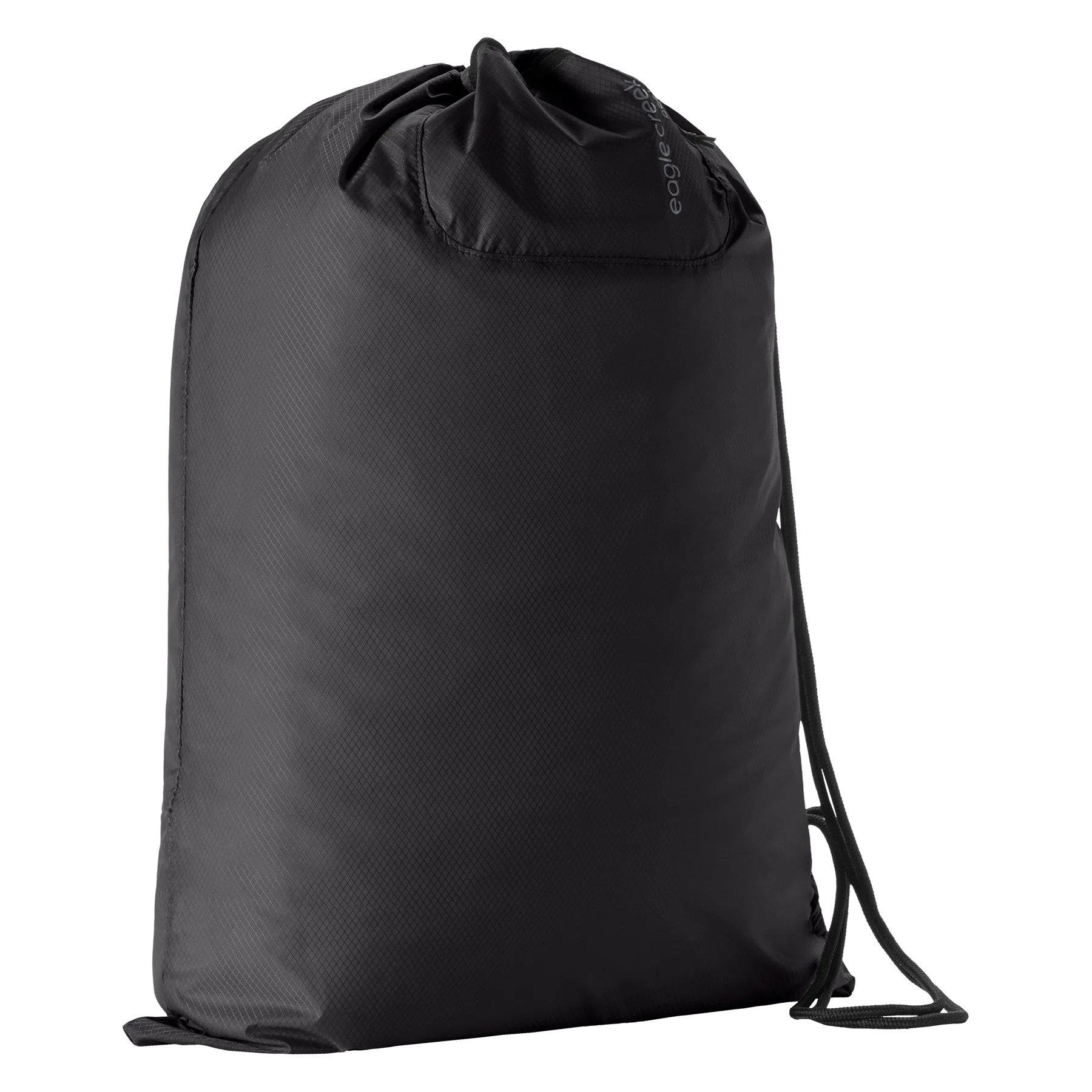 PACKABLE DRAWSTRING SACK - BLACK