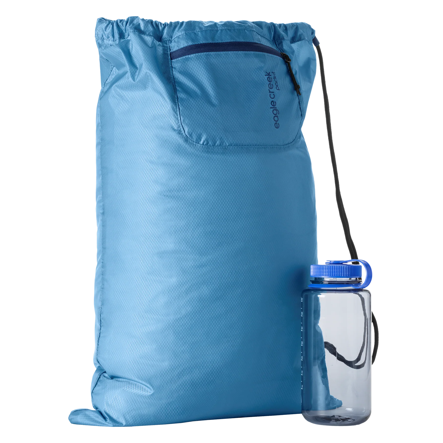 PACKABLE DRAWSTRING SACK - BLUE DAWN - Image 3