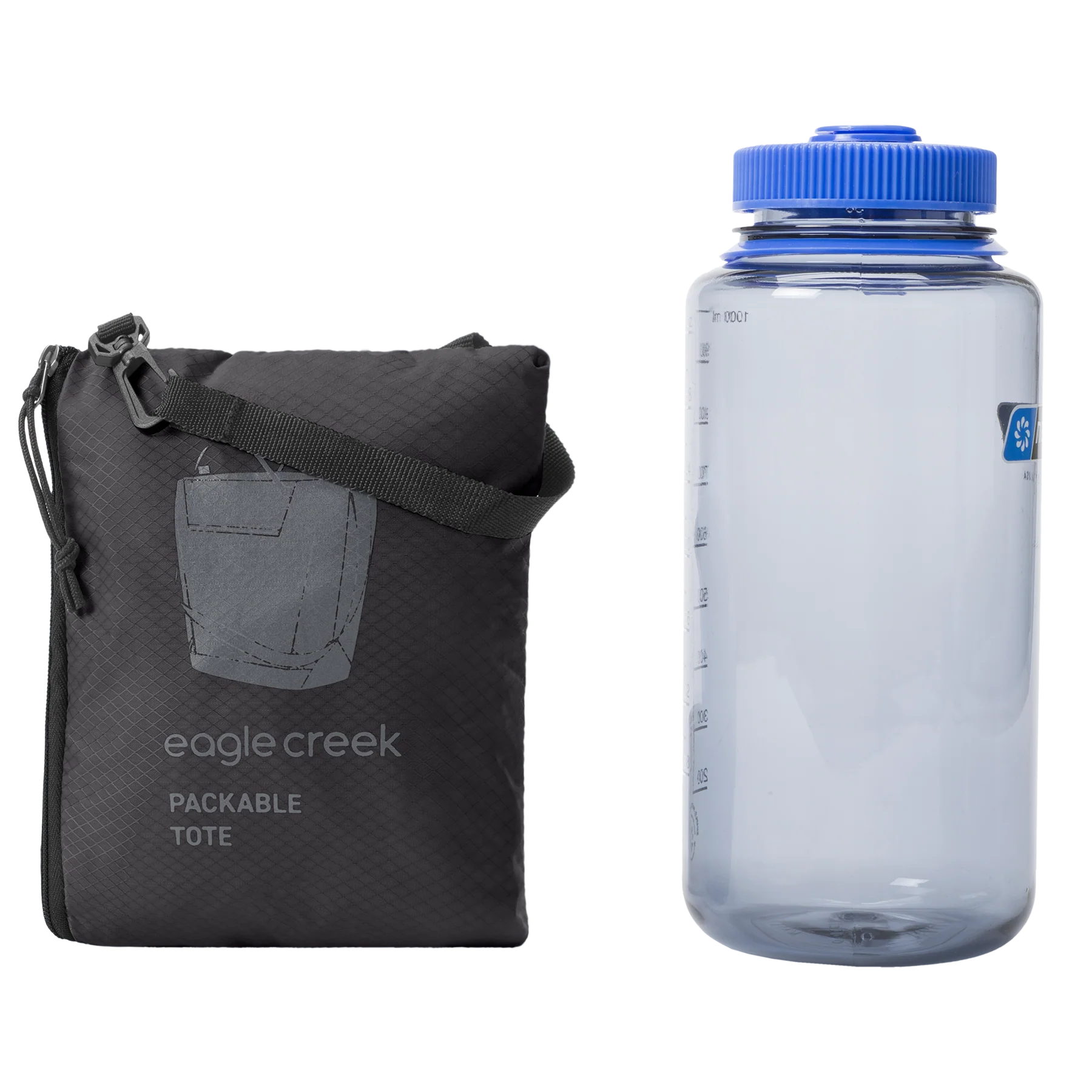PACKABLE TOTE BAG - BLACK - Image 4