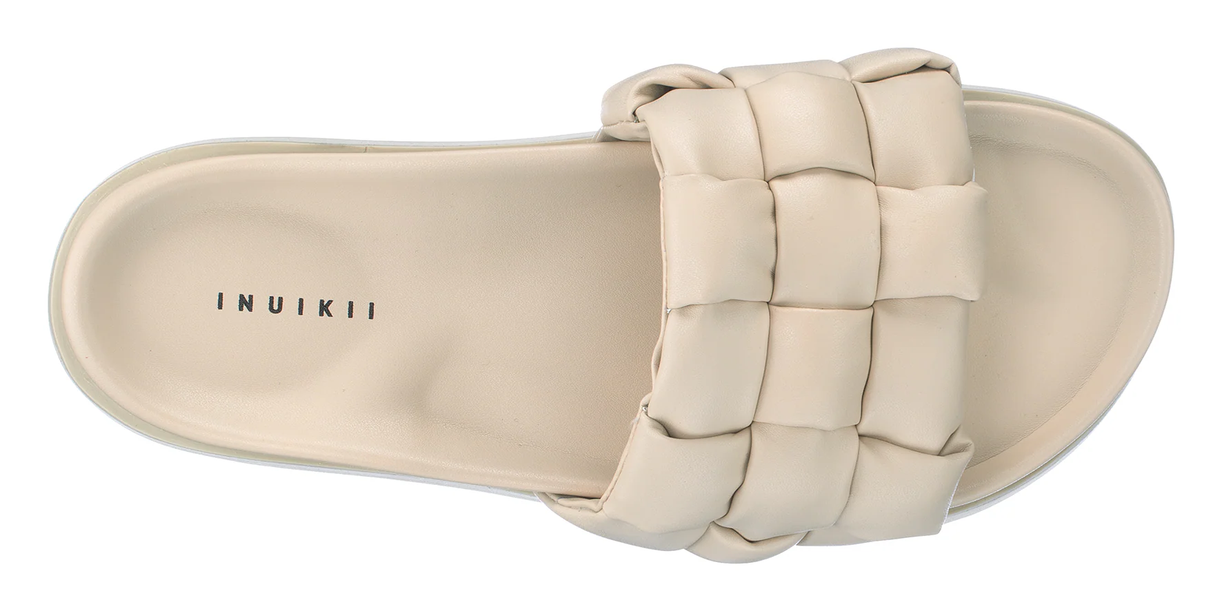 PADDED BRAIDED PLATORM - BEIGE - Image 2
