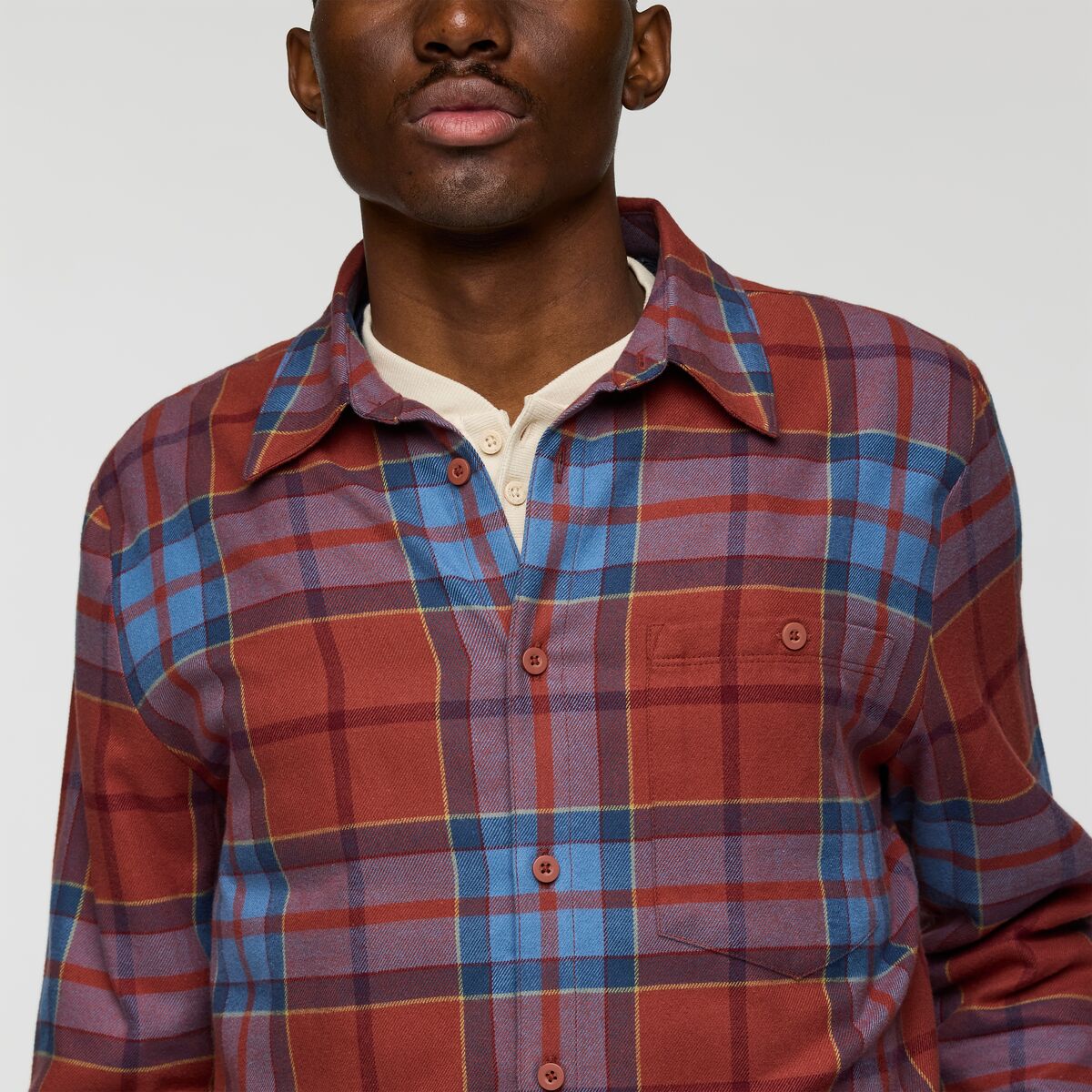 Quedo Flannel Shirt - NUTMEG PLAID - Image 4
