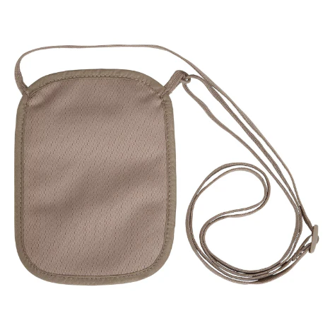 RFID BLOCKER NECK WALLET - TAN - Image 3
