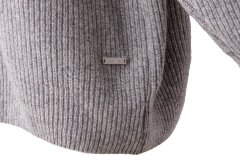 SURTEBY POLO SWEATER - GREY MELANGE - Image 5