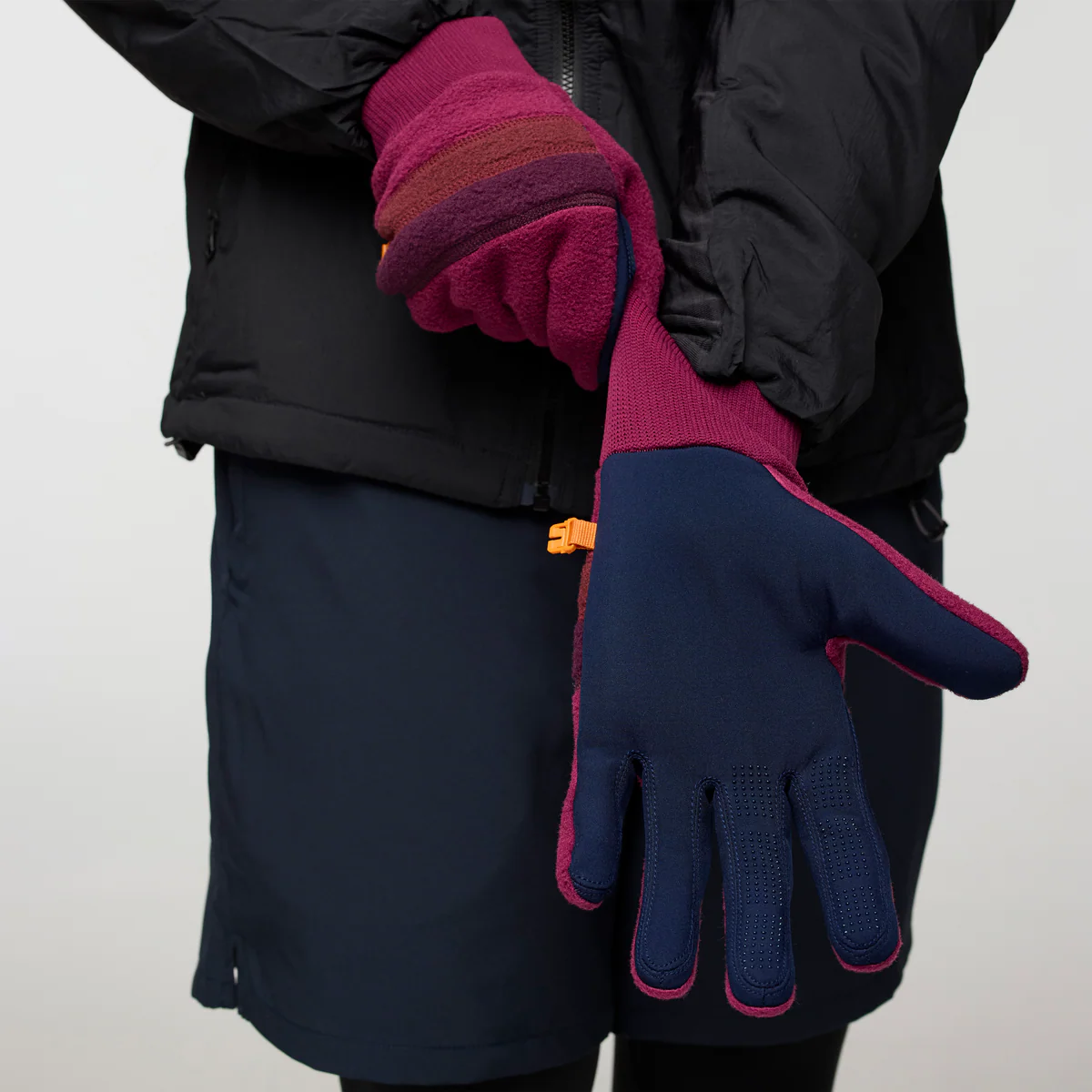 Teca Fleece Full Finger Gloves - JAM - Image 3
