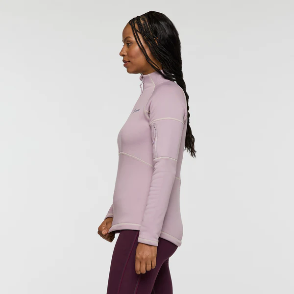 Tempa Fleece Half-Zip Pullover - QUARTZ (LIGHT GREY) - Image 4