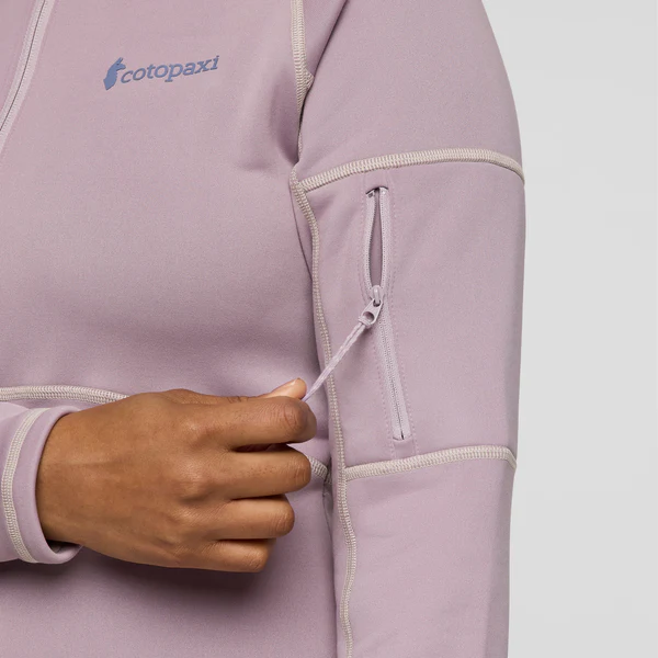 Tempa Fleece Half-Zip Pullover - QUARTZ (LIGHT GREY) - Image 6