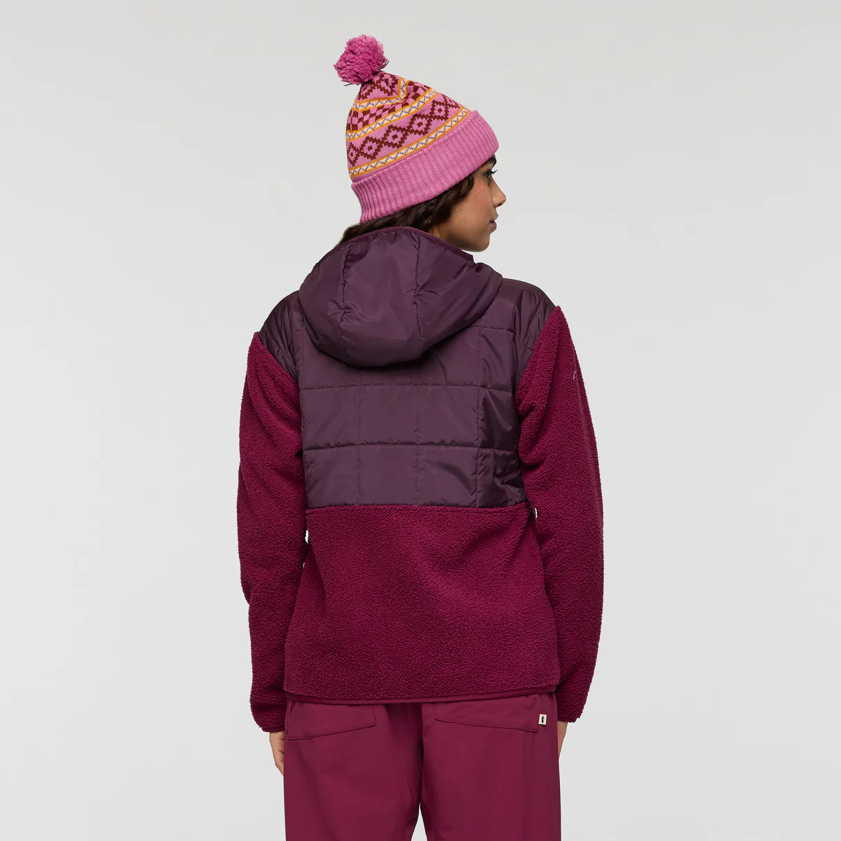 Trico Hybrid Hooded Jacket - BLACKBERRY AND JAM - Image 8