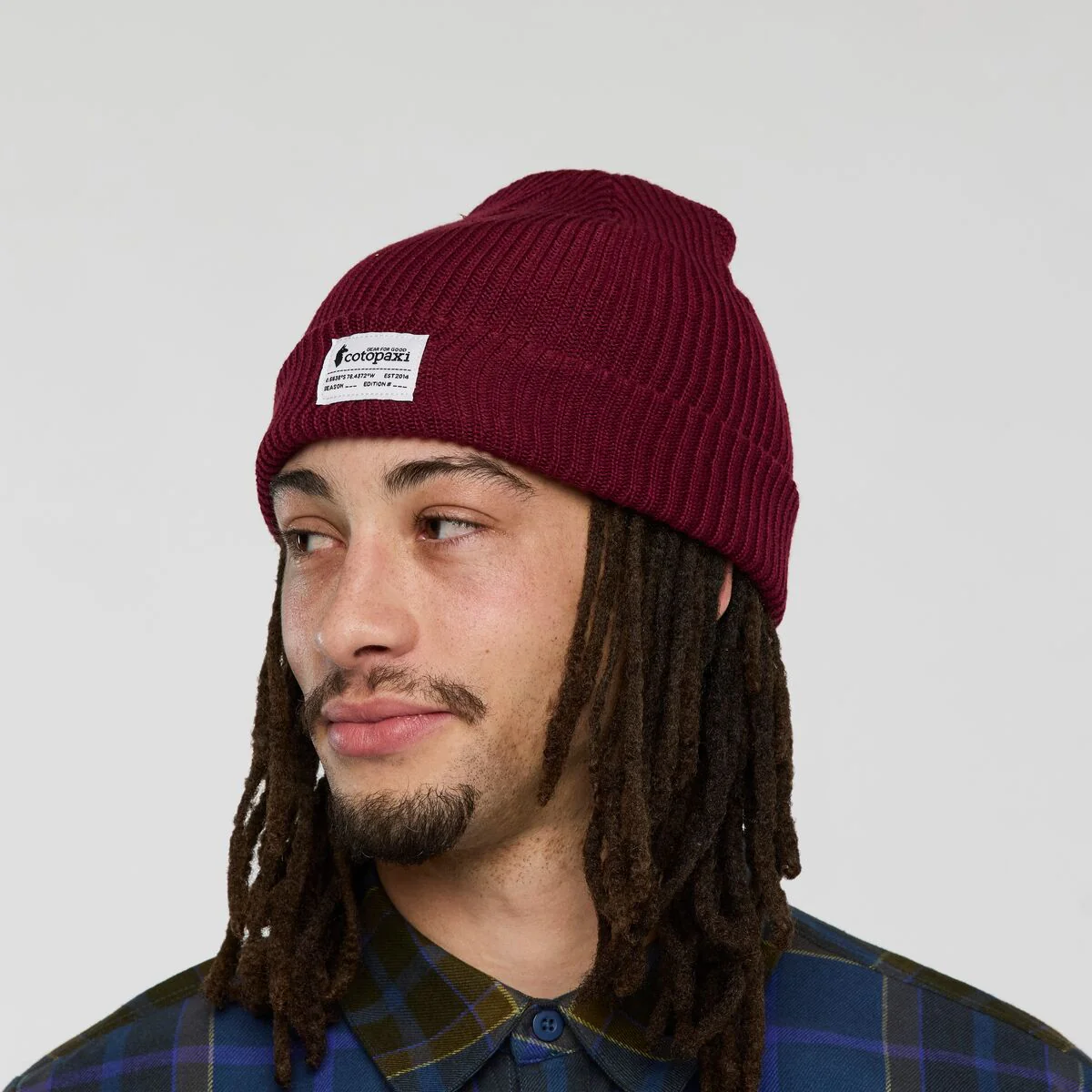 Wharf Beanie - Cotopaxi Patch - MULBERRY - Image 3
