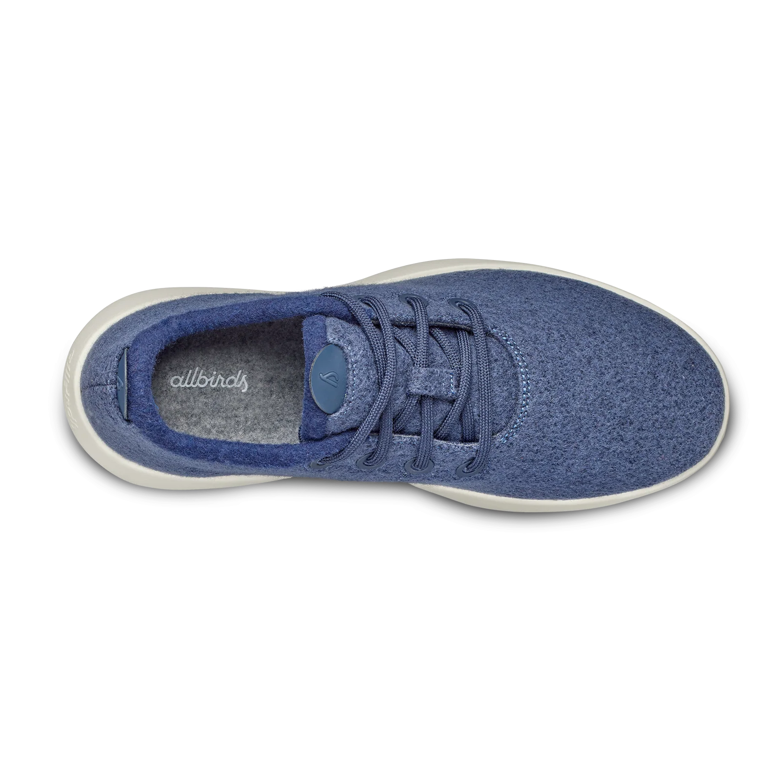 WOMENS WOOL RUNNER MIZZLES - HAZY INDIGO (NTRL WHITE) - Image 3