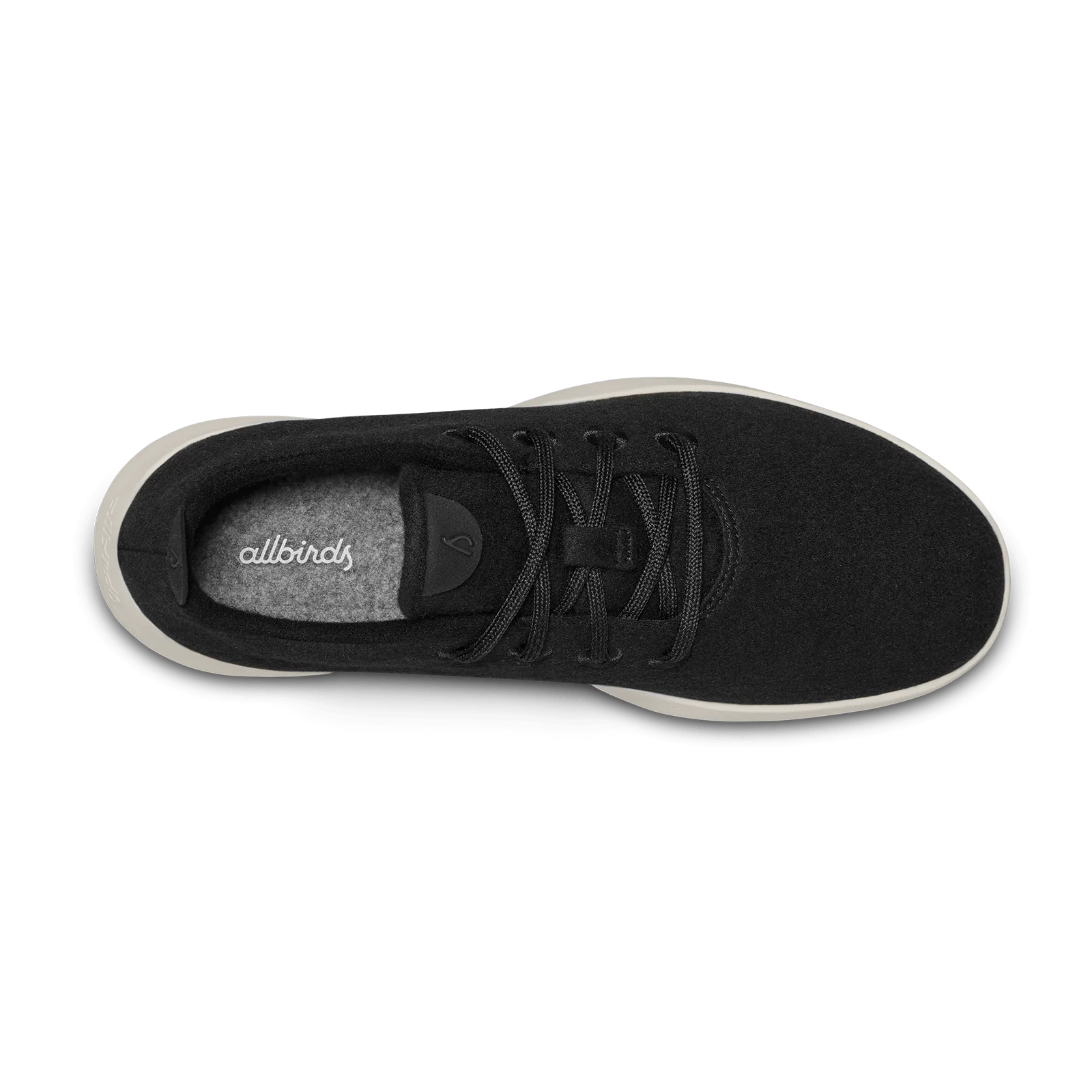 WOMENS WOOL RUNNER - TRUE BLACK (CREAM) - Image 3
